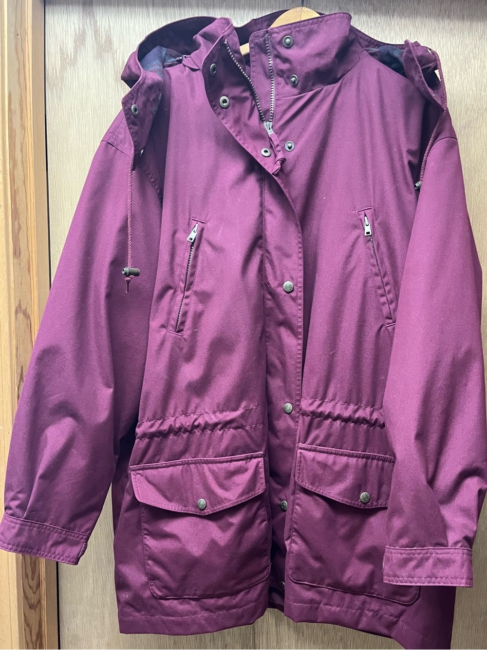 Eddie Bauer Plum Utility Hooded Jacket